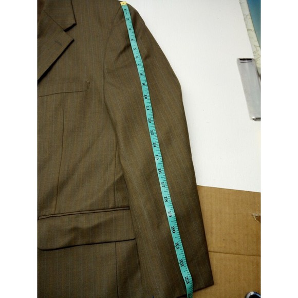Jacques Bellini Suit Size 42 wool blend Light Brown Pants Size - Picture 9 of 9